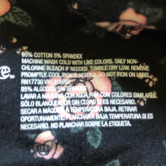 Wild Fable Womens Leggings XS Black/Floral - Picture 7 of 7